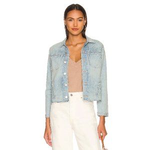 L'AGENCE Janelle Slim Jean Jacket Indio XS #0179